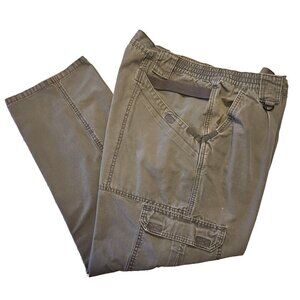 5.11 Tactical Double Knee Pants Mens 38x30 Straight Leg Cargo Lite Gray Cotton